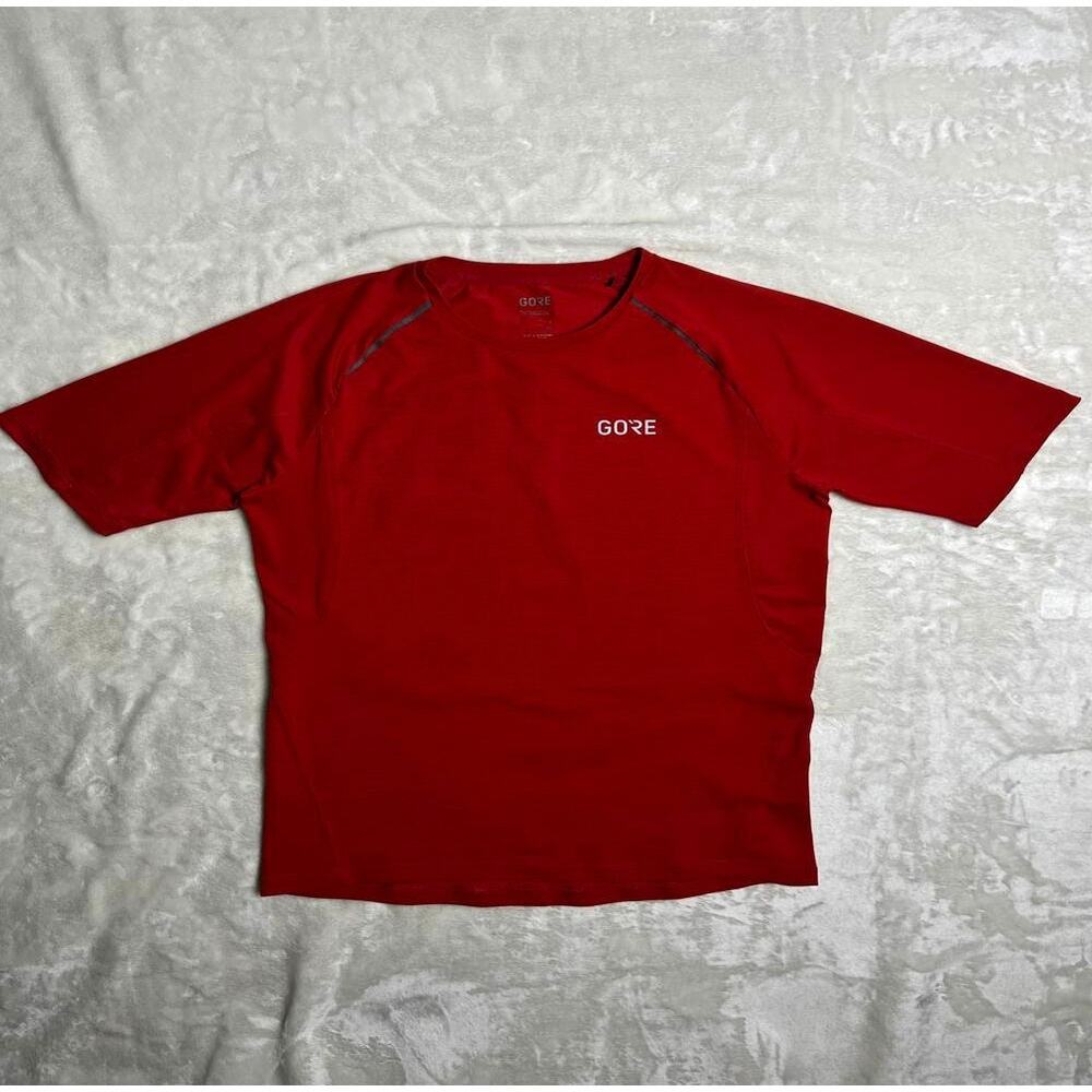 Gore Performance T Shirt Men's Extra Small R5 Bold Red Reflective German Workout